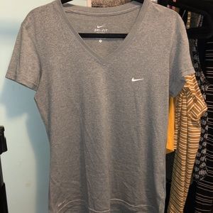 grey Nike v-neck tee!!